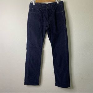 Men’s Levi 514 corduroy pants blue
